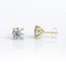 ber206-6mm-yellow-gold-tulip-style-diamond-stud-earrings-image-1
