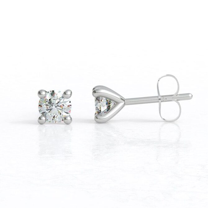 ber209-3.5mm-no-rail-white-gold-diamond-stud-earrings-image-1