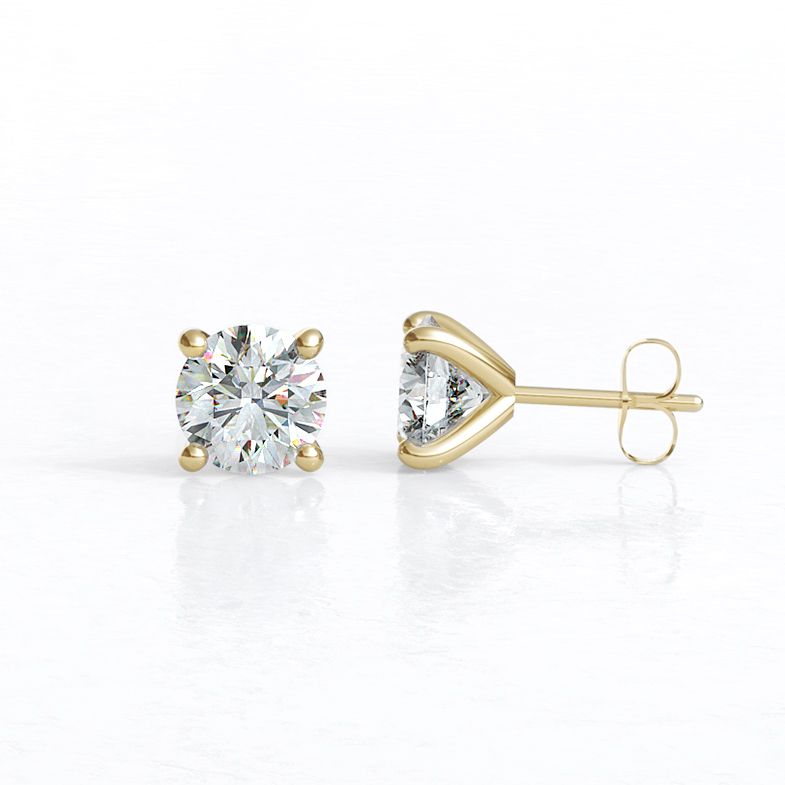 No Rail Diamond Stud Earrings BER213-N, Ireland