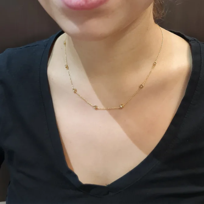 BPN042 18k Yellow Gold 0.77ct Lab Grown Diamond Pendant-1