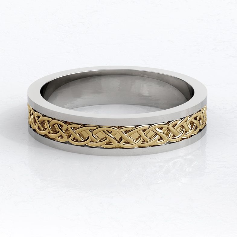 Bespoke Designed Gents Celtic Style Ring - SB0169 - Made in Dublin, Ireland