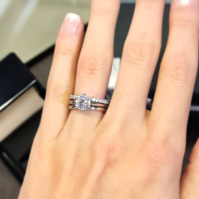 Round Six Claw Tulip Solitaire Ring SR1010 Bespoke