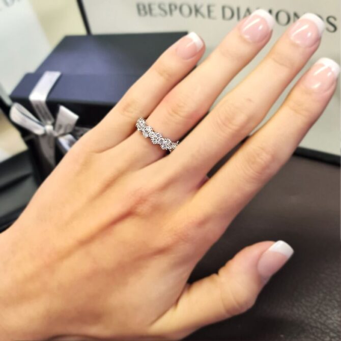 wr2024-white-gold-unusual-ladies-diamond-wedding-ring-on-hand-image-1