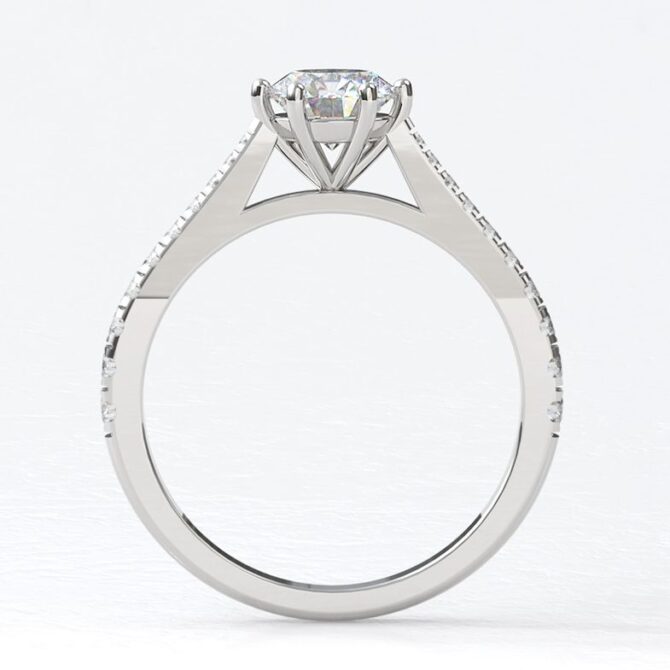 pr1073-18k-white-gold-round-cut-diamond-side-stone-ring-image-2