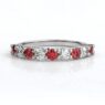 sb1435 bespoke designed ruby and diamond gemstone ring