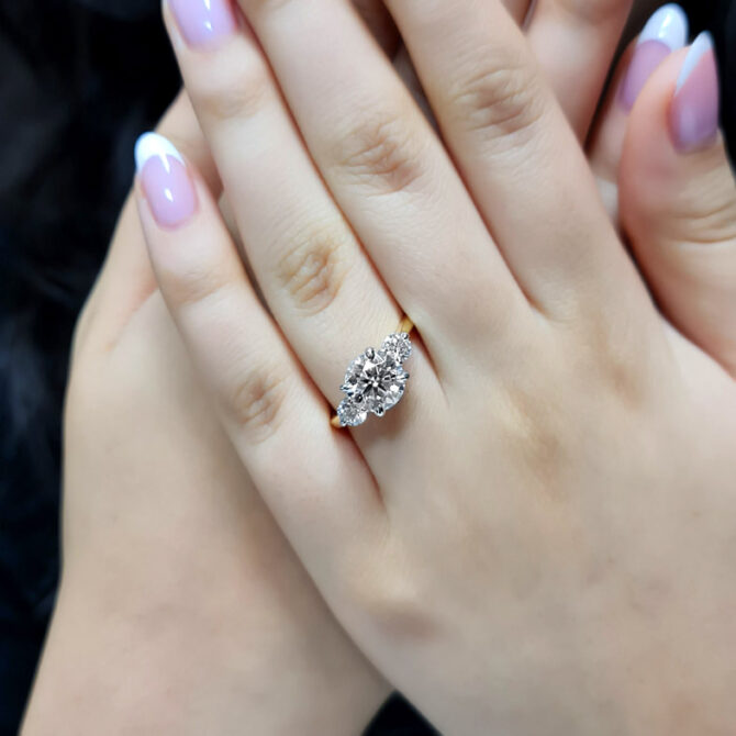 trilogy style diamond ring Dublin-tr1017-image6
