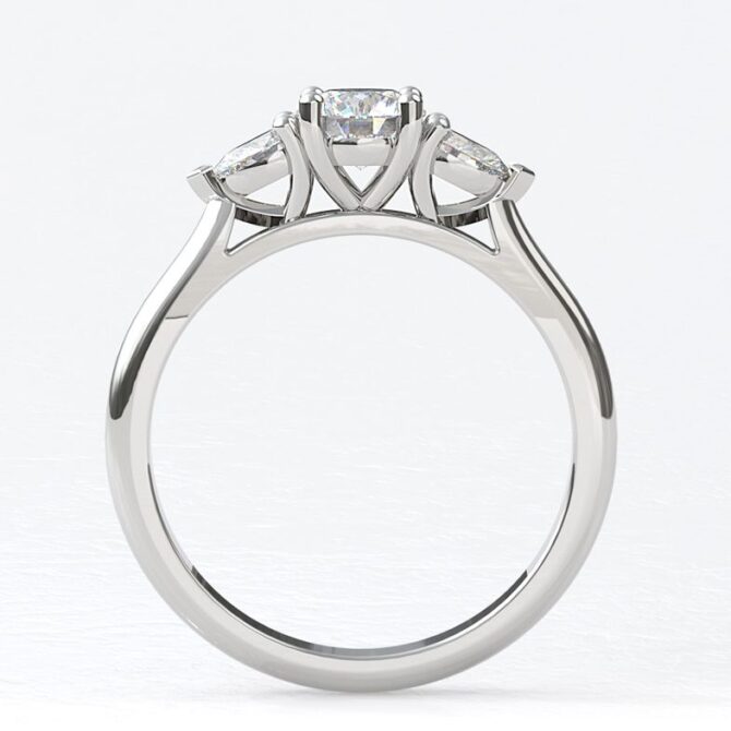 tr1034-18k-white-gold-round-and-pear-cut-diamond-three-stone-ring-image-1