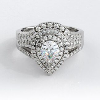 sb1939-bespoke-designed-pear-cut-diamond-double-halo-ring-with-matching-wedding-ring-image-3