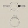 SB2057-bespoke-designed-cushion-cut-diamond-claw-set-side-stone-ring-image-1