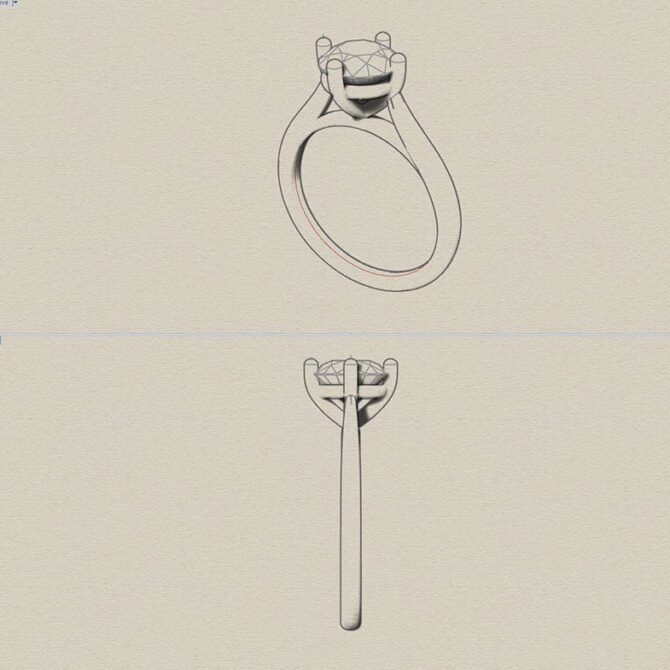 SB2065-bespoke-designed-compass-style-round-cut-diamond-solitaire-ring-image-2