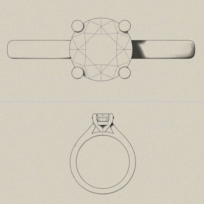 SB2066-bespoke-designed-four-claw-round-cut-diamond-solitaire-ring-image-1
