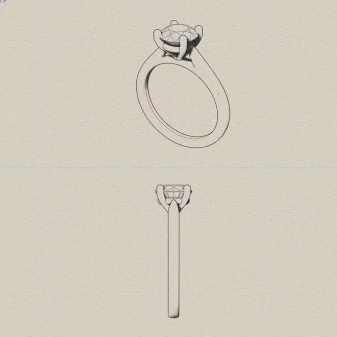 SB2066-bespoke-designed-four-claw-round-cut-diamond-solitaire-ring-image-2