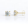 ber220-L-yellow-gold-1.20ct-lab-grown-round-cut-diamond-tulip-style-stud-earrings-image-2