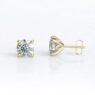 ber222-L-2.00ct-yellow-gold-lab-grown-round-cut-diamond-tulip-style-stud-earrings-image-2