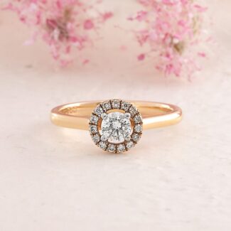 VR2023-18k-rose-gold-0.45ct-round-cut-claw-set-halo-ring-image-1