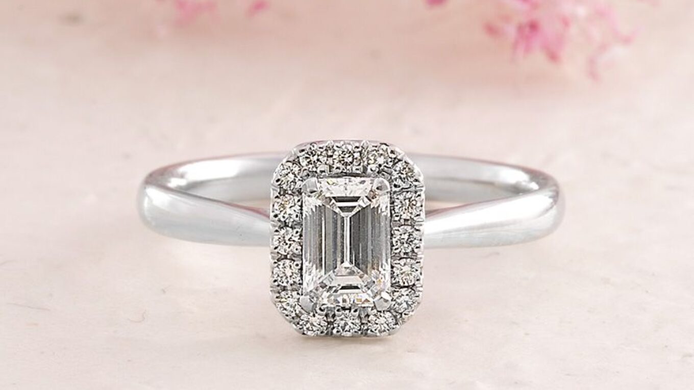 VR2063-18k-white-gold-0.65ct-emerald-cut-halo-ring-image-1