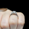 Three stone radiant cut diamond engagement ring from Dublin Jewellers in Ireland - image 7
