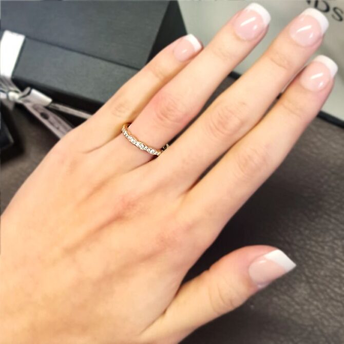 ER014-0.30ct-18k-yellow-gold-pave-set-stylish-ladies-diamond-wedding-ring-on-hand-image-1