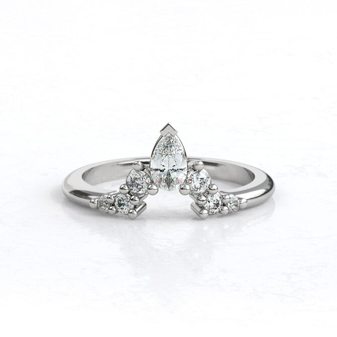 sb3080-0.50ct-18k-white-gold-pear-and-round-cut-diamond-wedding-ring-image-1