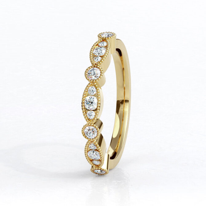 sb3367-0.25ct-bezel-set-18k-yellow-gold-ladies-wedding-ring-image-2