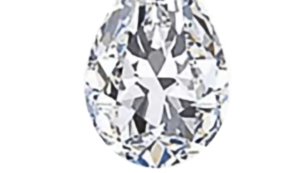 Pear cut diamond