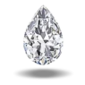 Pear cut diamond