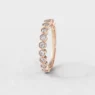 Besel set ladies diamond set wedding ring in rose gold sb2702