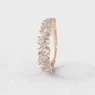 Marquise and round diamond wedding made in Ireland in rose gold sb4551