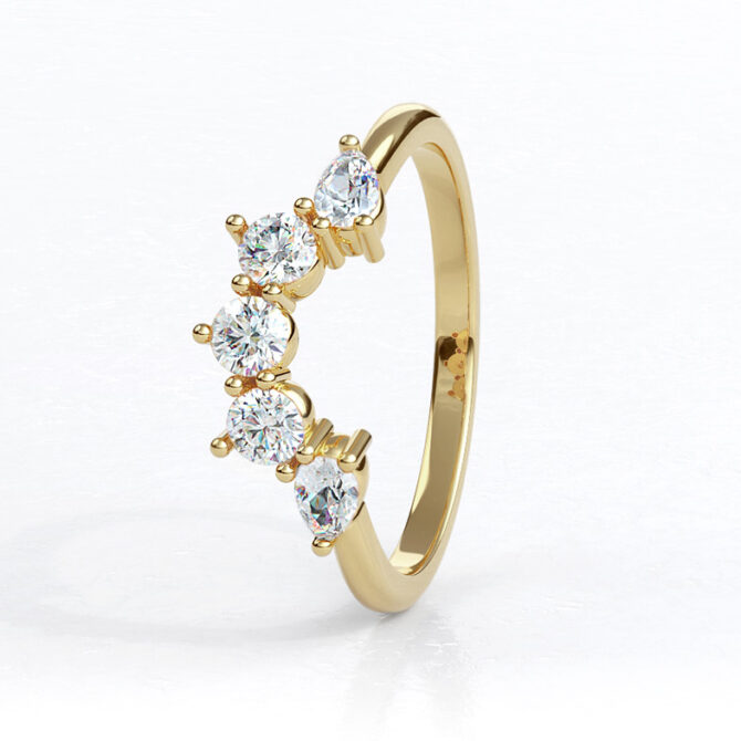 sb3086-0.50ct-18k-yellow-gold-lab-grown-diamond-wedding-ring-image-2