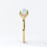Custom made claw set round moonstone and diamond multi stone engagement ring - SB4803 v2 image 02