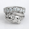 Custom made curved diamond set wedding ring - sb4660v3 image 02