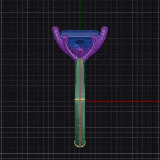 Custom made emerald and trillion three stone engagement ring - sb4967 v4 image 4