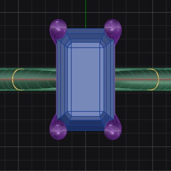 Custom made emerald solitaire engagement ring - SB4966 image 01