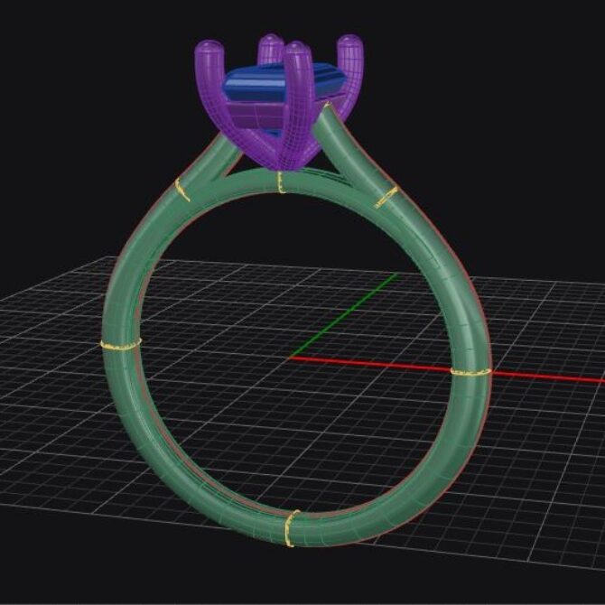 Custom made emerald solitaire engagement ring - SB4966 image 02