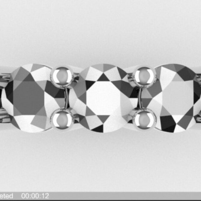 Custom made five stone eternity ring - SB5093 image 1