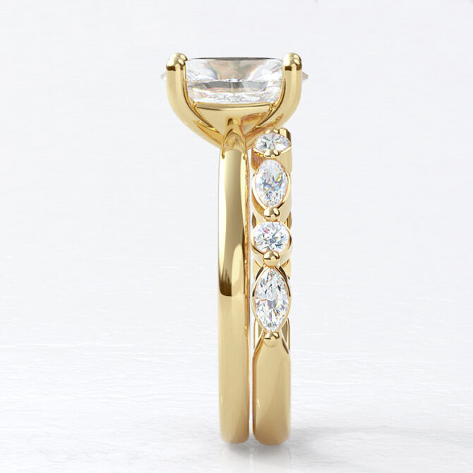 Custom made ladies diamond set wedding ring - SB4672 v4 image 02