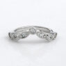 Custom made ladies v-shaped diamond set wedding ring - sb4653 v2 image 02