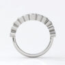 Custom made ladies v-shaped diamond set wedding ring - sb4653 v3 image 01