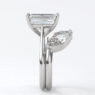 Custom made ladies v-shaped marquise diamond set wedding ring - sb4630 image 01