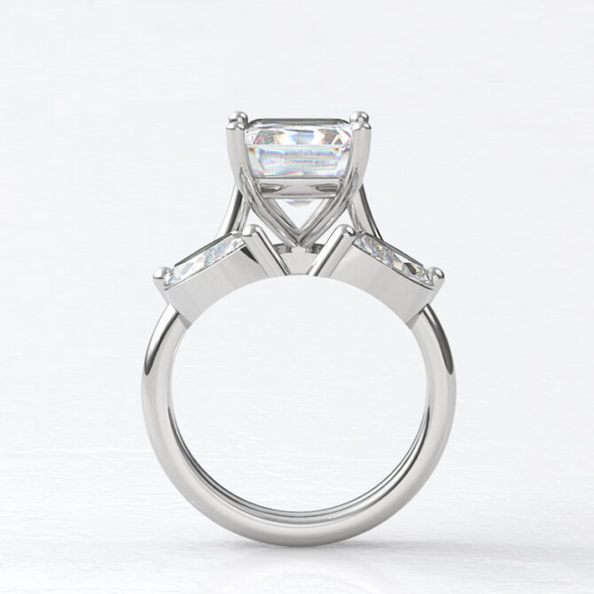 Custom made ladies v-shaped marquise diamond set wedding ring - sb4630 image 02