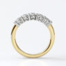 Custom made oval diamond set wedding ring - sb4890 image 01