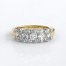 Custom made oval diamond set wedding ring - sb4890 image 03