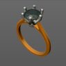 Custom made round 6 claw solitaire engagement ring - SB5007 image 2