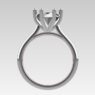 Custom made round six claw solitaire engagement ring - SB4902 image 03