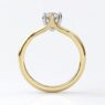 Custom made round six claw solitaire engagement ring - sb4787 image 01