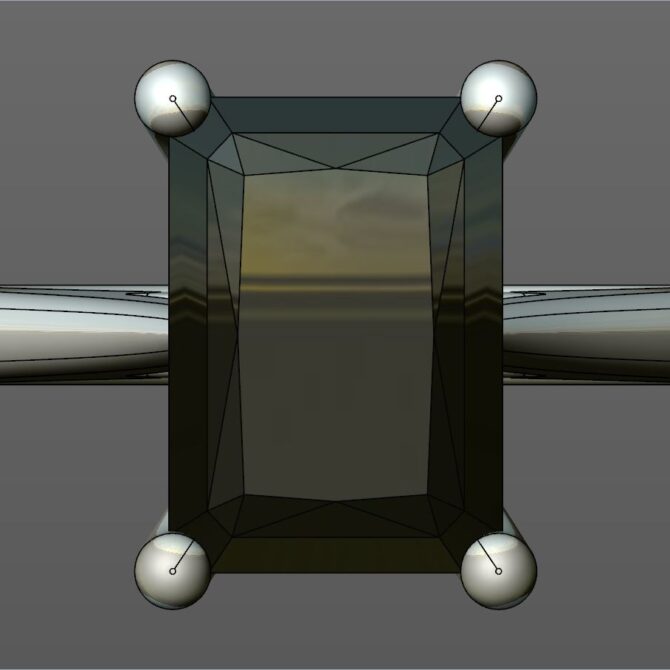 Custom made solitaire engagement ring - SB5086 image 1