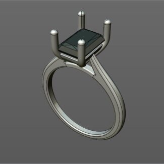 Custom made solitaire engagement ring - SB5086 image 1