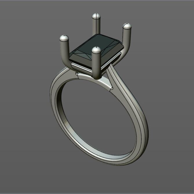 Custom made solitaire engagement ring - SB5086 image 1