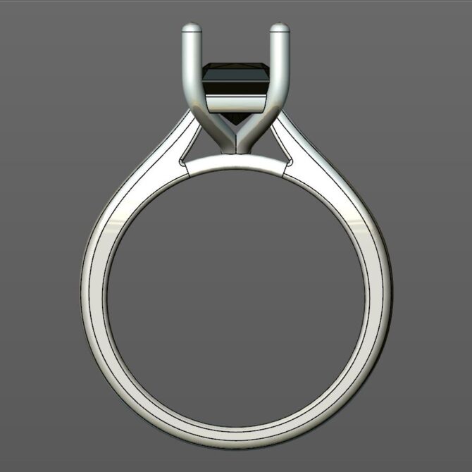 Custom made solitaire engagement ring - SB5086 image 3