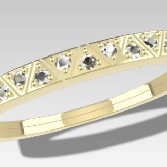 Custom made triangle patterned diamond eternity ring - sb4602 quick image 02